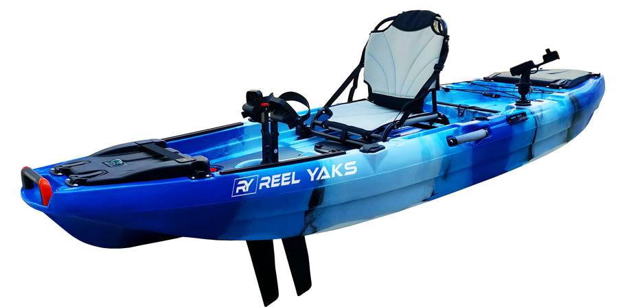 12' Ranger Fin Drive Angler Kayak, 550lbs capacity, fin drive